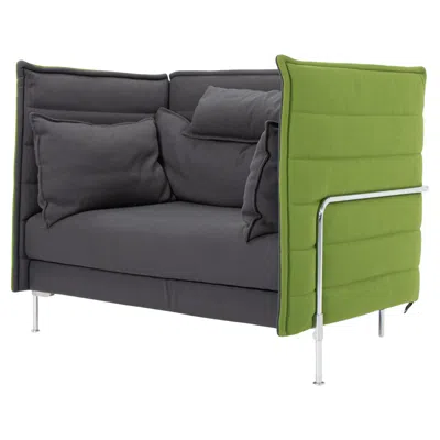 Pre-owned Vitra 2010s  Alcove Love Seat In Fabric By Ronan And Erwan Bouroullec In Gray
