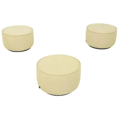 Pre-owned Vitra 2017 Barber Osgerby  Mariposa Pouf / Ottoman Medium In Green Fabric