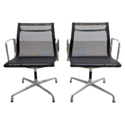 Pre-owned Vitra 2er Set  Ea108 Bürostuhl Charles Ray Eames Netz Office Chair In Gray