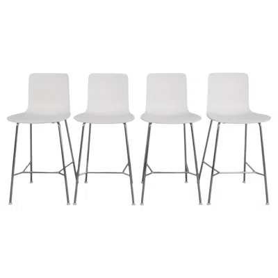 Pre-owned Vitra 4er Set  Hal Re Barhocker Küchenvariante Jasper Morrison In Gray