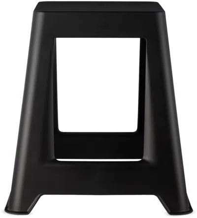 Vitra Black Chap Stool In Deep Black