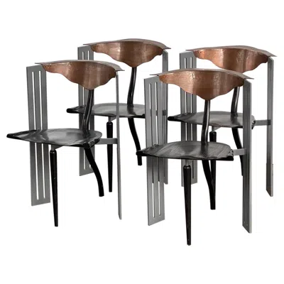 Pre-owned Vitra Bo?ek Šípek, 'ota Otanek' Chairs, Set Of 4, , Germany, 1988 In Brown