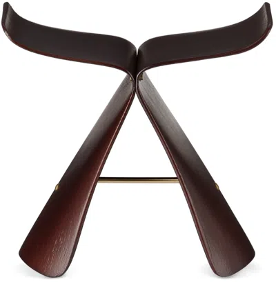 Vitra Brown Butterfly Stool Miniature In Yanagi, 1954