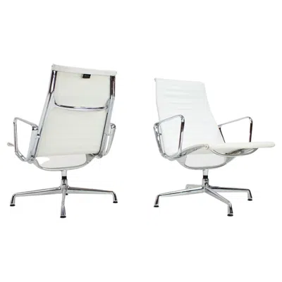 Pre-owned Vitra Chair By Charles & Ray Eames For , Ea 107 In Gray