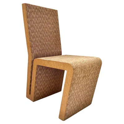 Pre-owned Vitra Frank Gehry "easy Edges" Side Chair, 1970s In Brown
