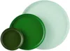 Vitra Colour-block Trays (set Of 3) In Green