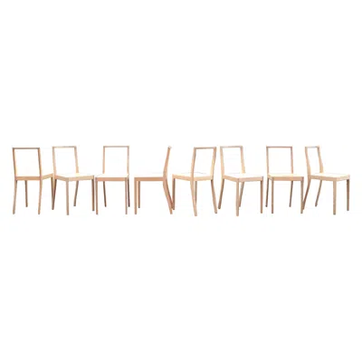 Pre-owned Vitra Jasper Morrison Ply Chair Plywood For  Set Of 8 In Brown