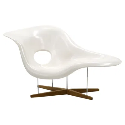 Pre-owned Vitra La Chaise By Charles And Ray Eames For . Rare First Generation Construction In Brown