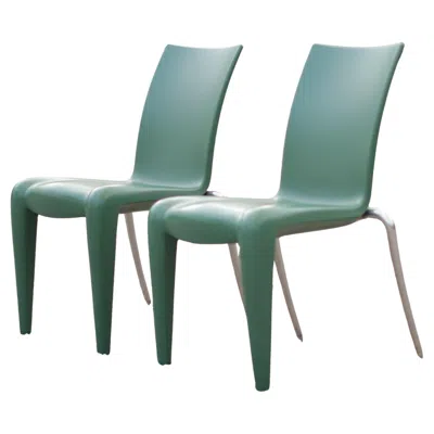 Pre-owned Vitra Louis 20 Chairs By Philippe Starck For , Green / 1994