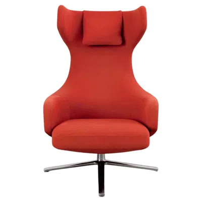 Pre-owned Vitra Original  Grand Repos Sessel Antonio Citterio Rot Neuwertig In Red