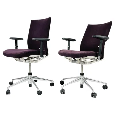 Pre-owned Vitra Pair Of Office Chairs By Antonio Citterio For  In Black