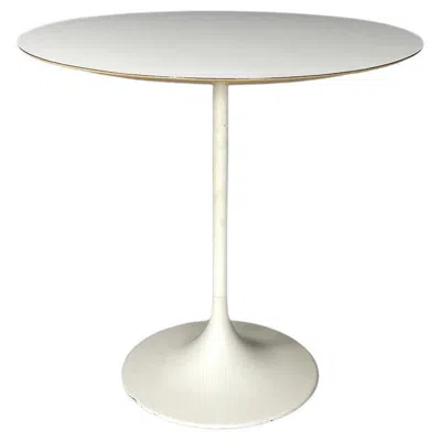 Pre-owned Vitra Swiss Mid-century Modern White Laminate And Metal Coffee Table By , 1960s