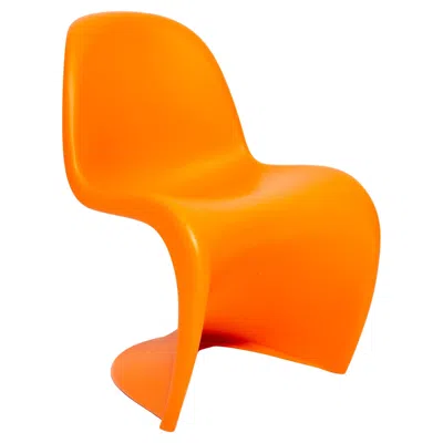 Pre-owned Vitra Verner Panton S Junior Chair In Orange Plastic, 2009