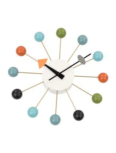 Pre-owned Vitra X George Nelson Wall Clock In Blue