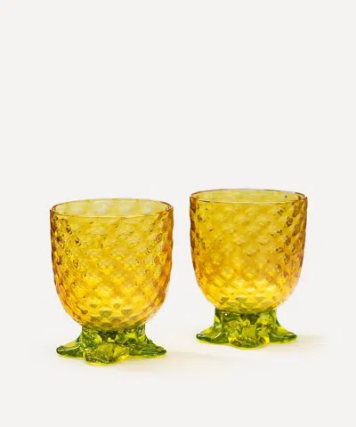 Vitricca Iannazzi Pineapple Glasses Set Of 2
