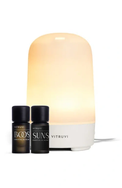 Vitruvi Glow Essential Oil Diffuser Bundle Set $100 Value In Neutral