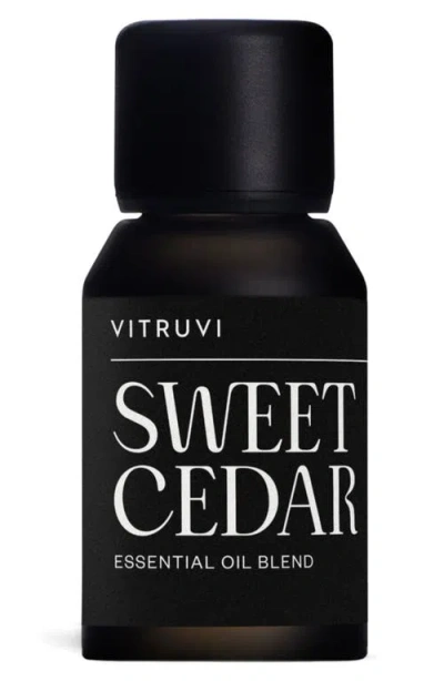 Vitruvi Sweet Cedar Essential Oil In Black