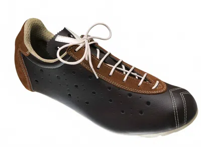 Vittoria Men's 1976 Classic Bianco Line Mtb Cycling Shoes In Chocolate In Black