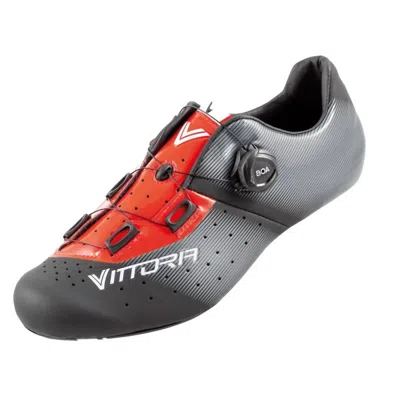 Vittoria Men's Eclipse Cycling Shoe In Black & Red In Grey