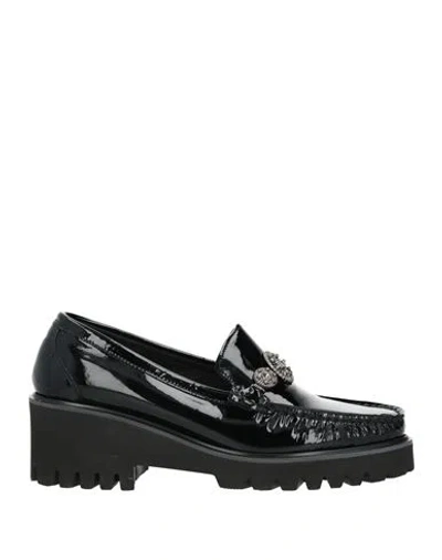 Vittoria Mengoni Venezia Woman Loafers Black Size 6 Leather