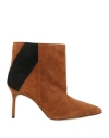 Vittoria Vicente Woman Ankle Boots Tan Size 7 Leather In Brown