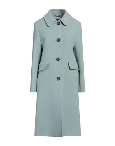 Vittorialata Woman Coat Slate Blue Size 8 Wool, Polyamide, Cashmere