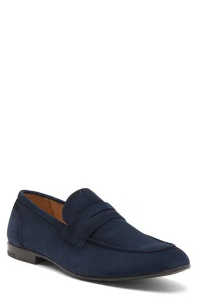 Vittorio Russo Derringer Loafer In Suede Navy