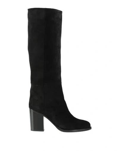 Vittorio Virgili Woman Boot Black Size 10 Leather