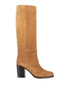 Vittorio Virgili Woman Boot Camel Size 6.5 Leather In Beige