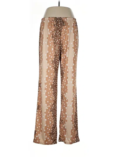 Pre-owned Viv & Lou Casual Pants In Gold