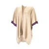 Viv & Lou Preppy Stripe Lindsey Wrap In Cream In White