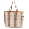 Viv & Lou Women's Fawn Deer Print Hayden Tote In Brown Cream In Multi