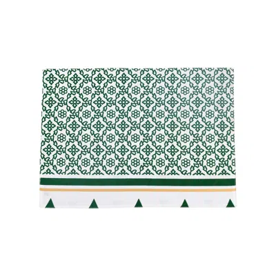 Viva By Vietri Bohemian Linens Tree Green/gold Reversible Placemats - Set Of 4