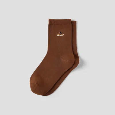 Vivaia 1 Pair Animal Jacquard Crew Socks (aubrey)|tawny - Beagle Sled|