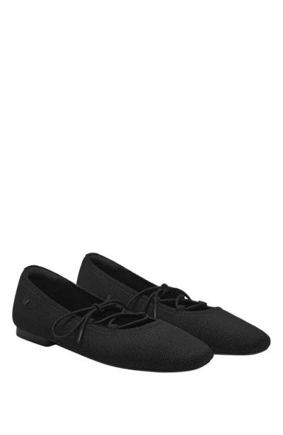Vivaia 3 Laces Included Square-toe Lace-up Mary Janes In Black
