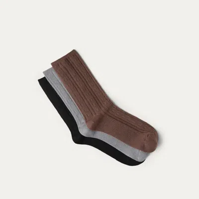 Vivaia 3-pair Above Ankle Jacquard Socks