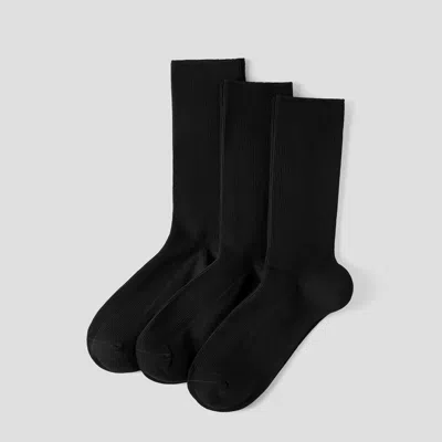 Vivaia 3-pair Slouch Crew Socks (keena)|black|