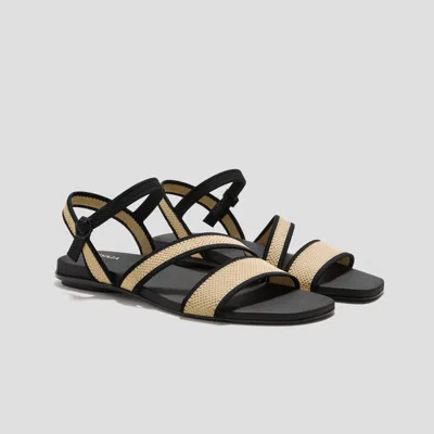 Vivaia Adaptall™ Flat Sandals (demi)|natural Black|us 11 In Multi