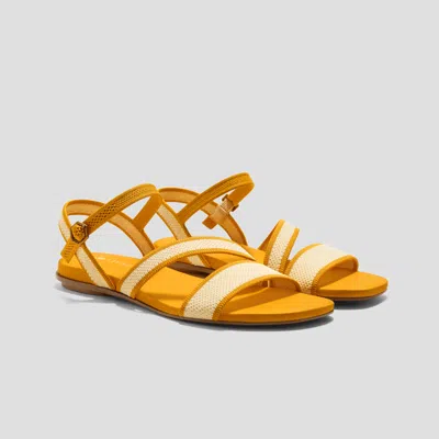 Vivaia Adaptall™ Flat Sandals (demi)|pale Ivory & Blonde Wave|us 11 In Neutral