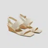 Vivaia Adaptall™ Slingback Wedge Sandals (giovanna) In Neutral