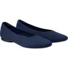 Vivaia Almond-toe Ballet Flats In Blue
