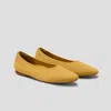 Vivaia Almond-toe Ballet Flats (tamia 2.0) In Yellow