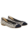 Vivaia Almond-toe Bow Flats In Neutral