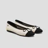 Vivaia Almond-toe Bow Flats In Black