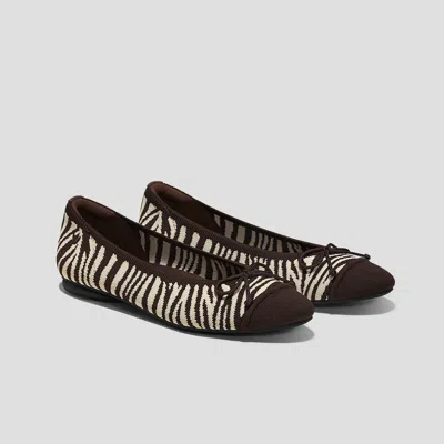 Vivaia Almond-toe Bow Flats (tiana) In Brown