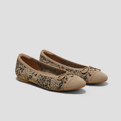 Vivaia Almond-toe Bow Flats (tiana) In Neutral
