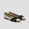 Vivaia Almond-toe Knotted Flats (bibi) In Brown