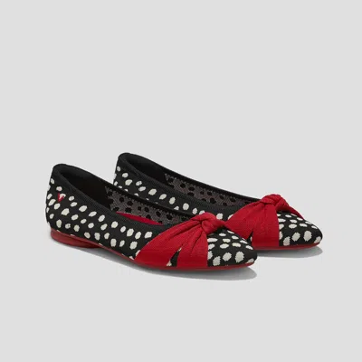 Vivaia Almond-toe Knotted Flats (bibi) In Multi