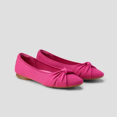Vivaia Almond-toe Knotted Flats (bibi) In Purple