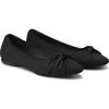 Vivaia Almond-toe Knotted Flats In Black
